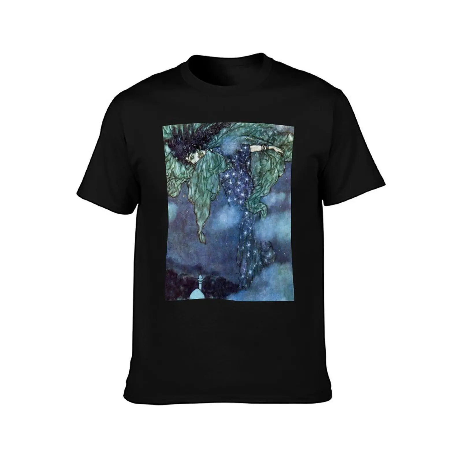 The Rubaiyat of Omar Khayyam by Edmund Dulac T-Shirt tees customs mens workout shirts