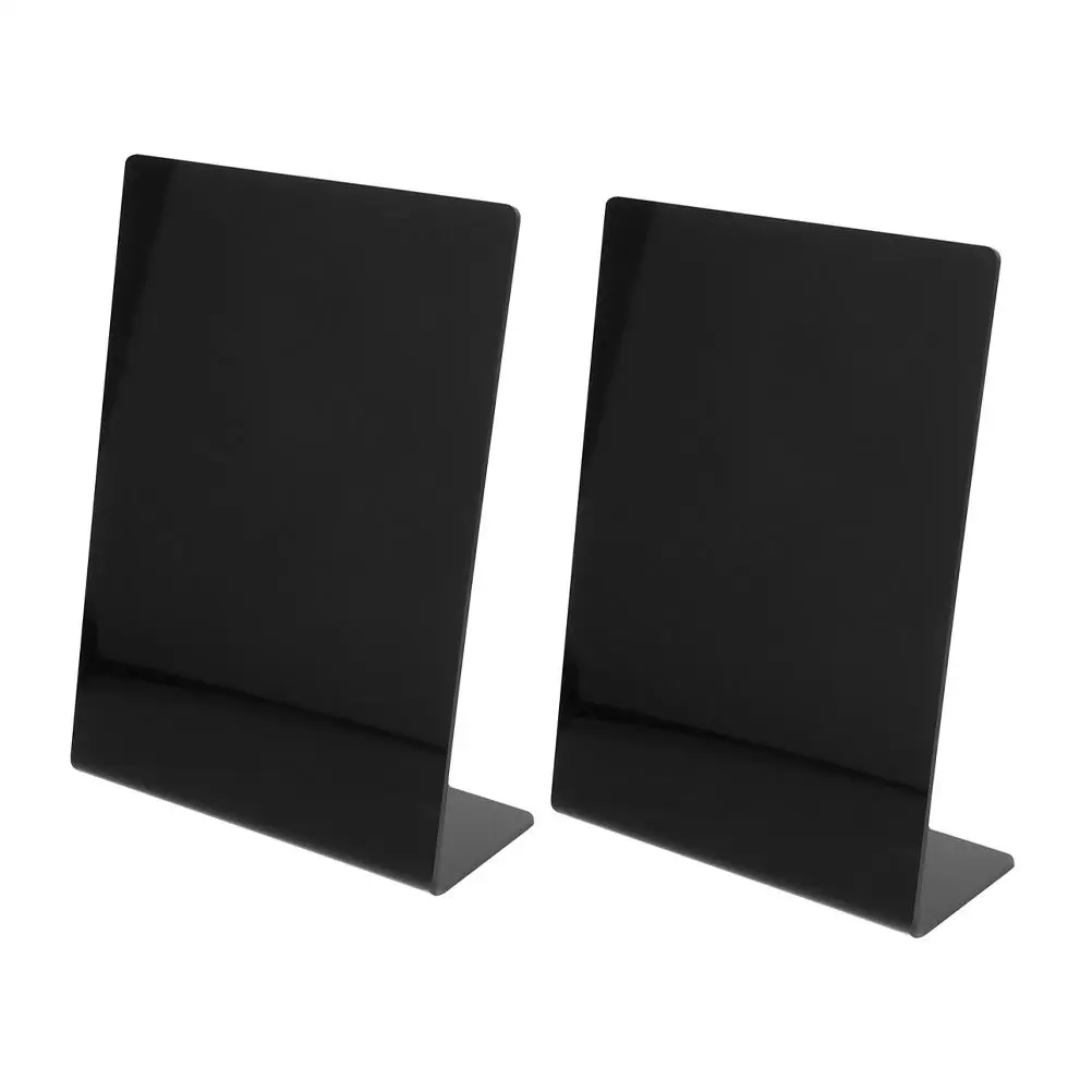 

2 Pcs Home Decor Hand Drawn Small Blackboard Buffet Signs for Food Chalkboard Desktop Stand Boards Menu Kitchen