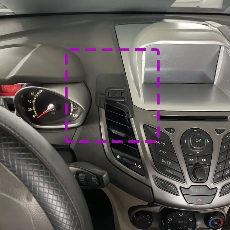 For Ford Fiesta 2009 2010 2011 2012 2013 2014 Car Phone Holder Special Fixed Bracket Base Wireless Charging Interior Accessories - Image 2