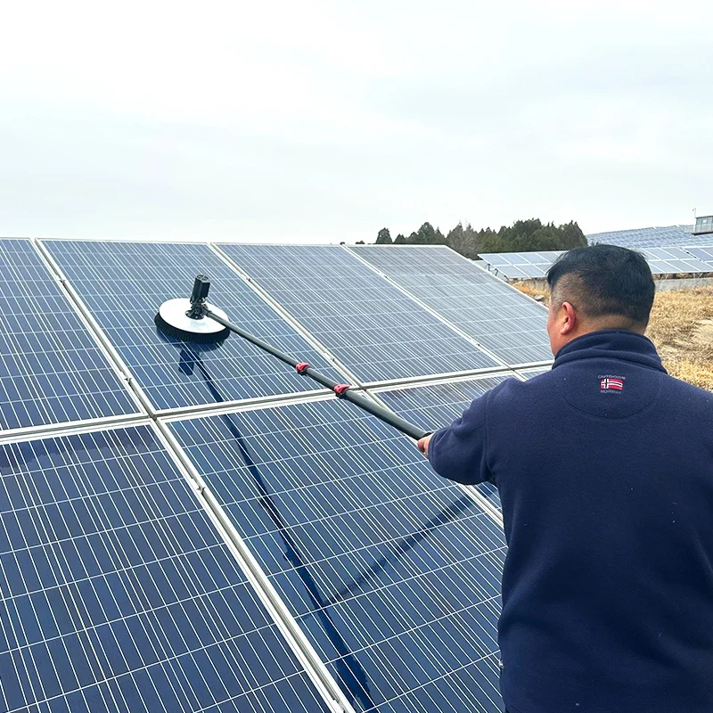 

Single Head Electric Pool Cleaning Brush,Adjustable Head Extendable Cleaning Kit, Photovoltaic & Solar Panel Cleaning Brush