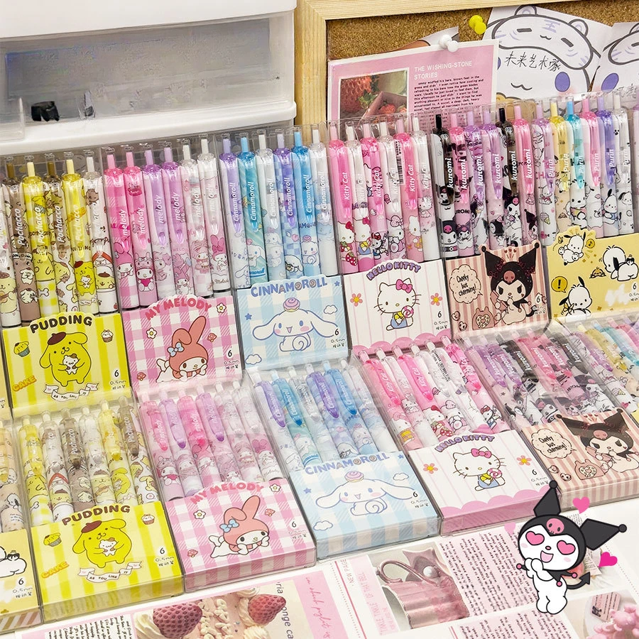 

Adorable Cartoon Neutral Pen 0.5 Quick-Drying Black Pen for Students to Practice Questions, High Value