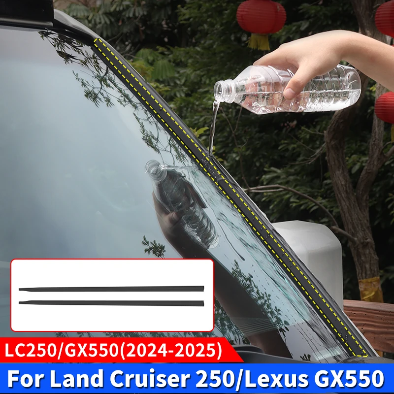For Toyota Prado LC250 FJ250 J250 Lexus GX550 2024-2027 Windshield Seal Strip Weatherstrip Noise Reduction Upgrade Accessories