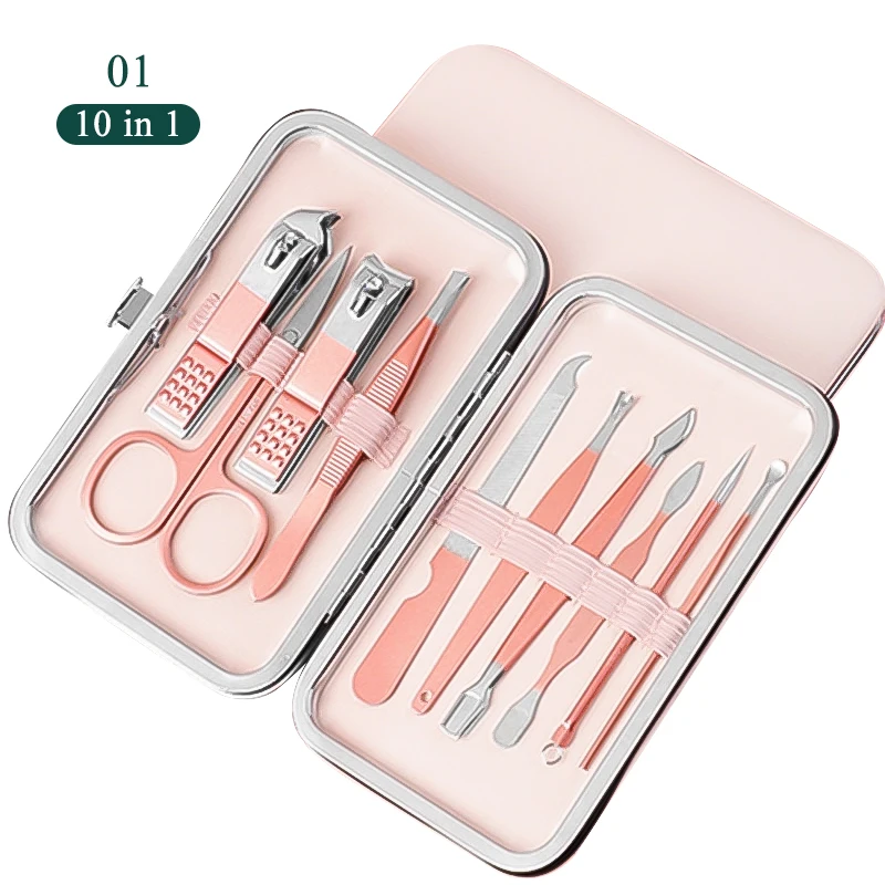 Nail Clipper Set Anti-splash Nail Cut File A Full Set Of New High-grade Nail Clippers Polishig Pedicure Tool with Boxes