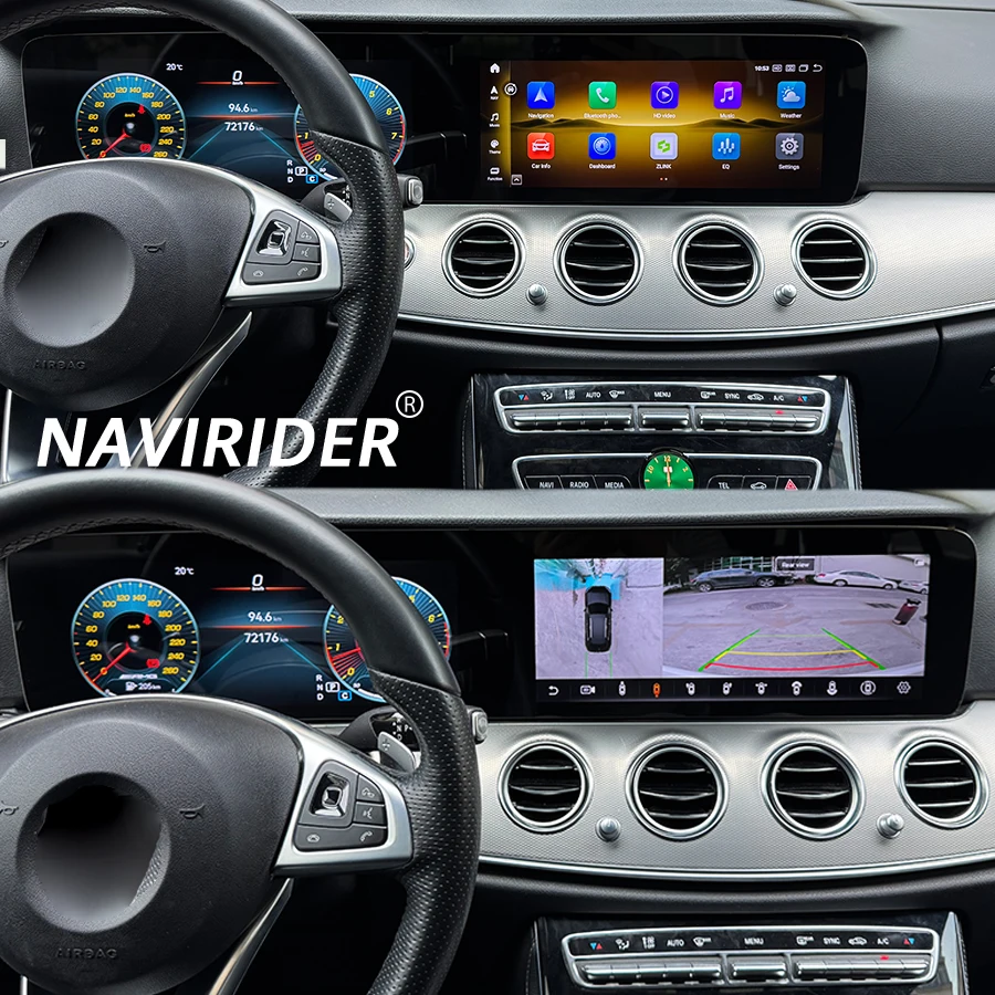 

12.3+12.3 Inch Dual Screen For Mercedes Benz E Class W213 NTG5.0/5.5 2016-2018 Car Radio Android Video Player GPS Navi CarPlay