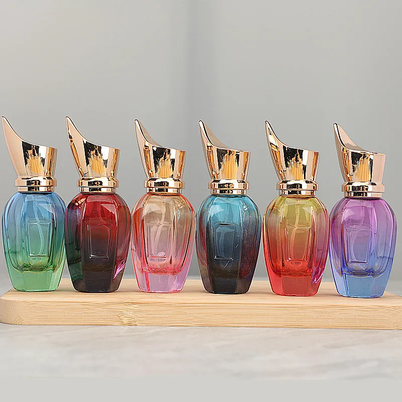 30Pcs 30ml Perfume Spray Bottle Glass Gradient Colourful Cosmetics Atomizer Empty Container Portable Refillable