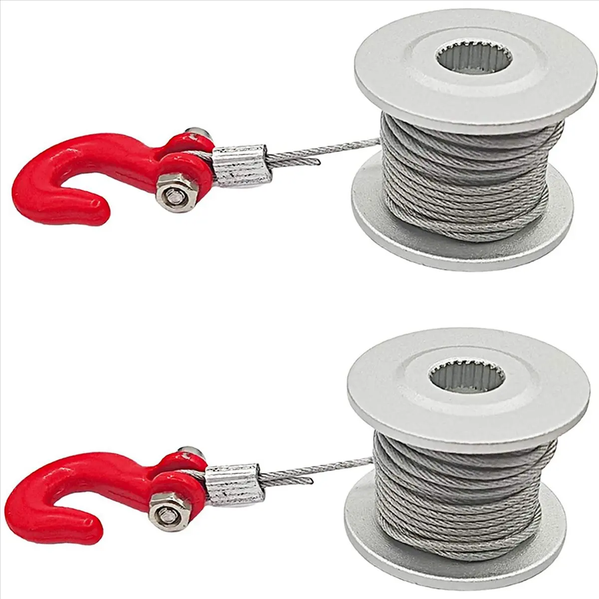 【CYBER MONDAY】2PCS 25T Steering Gear Servo Winch Wheel Drum for 1/10 RC Crawler Car TRX4 SCX10 90046 D90 D110