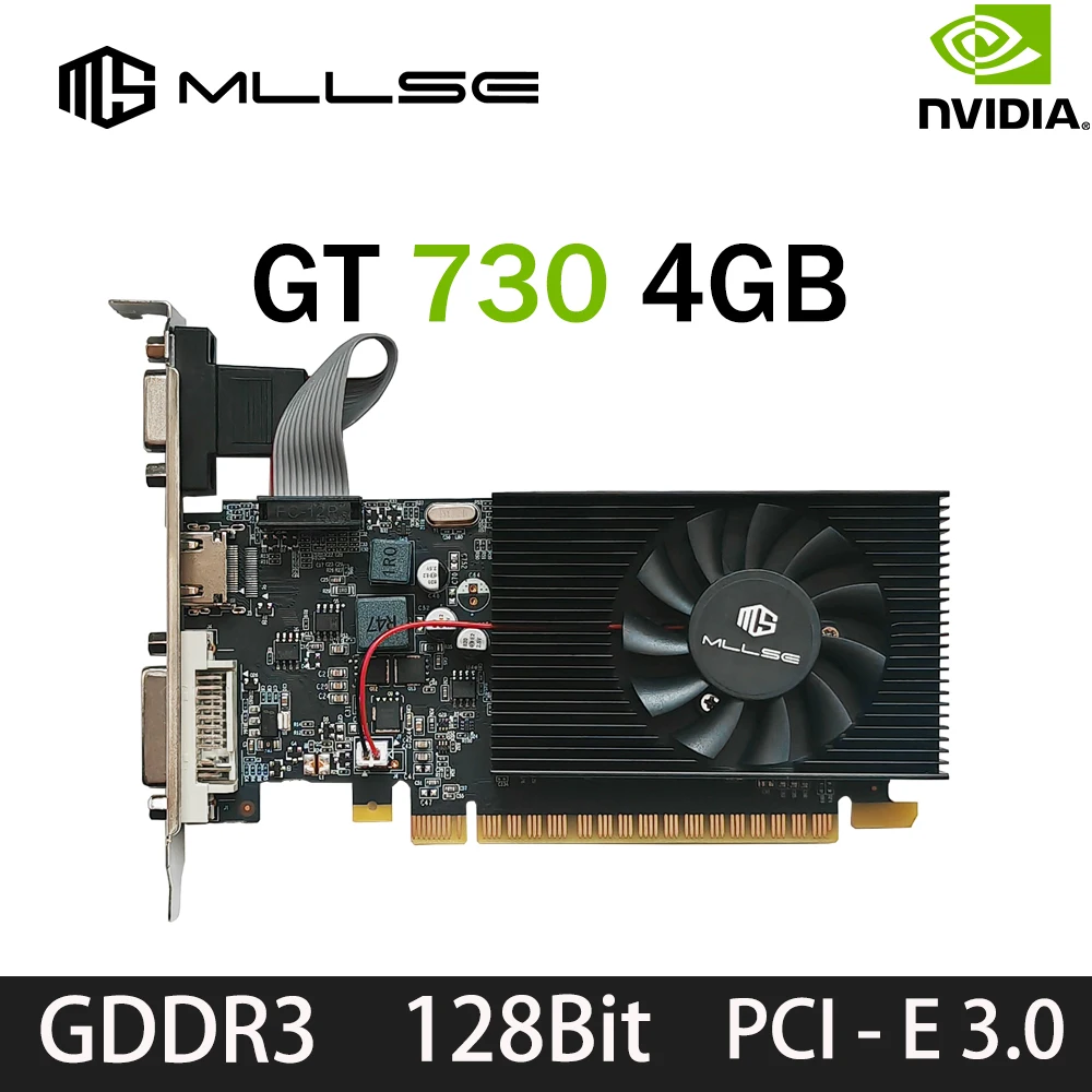 

MLLSE GT 730 4GB GT 740 4GB Graphics Card GDDR3 128Bit DVI VGA PCI-E 3.0 Geforce GPU Gt 730 Gaming Video Card Placa De Video