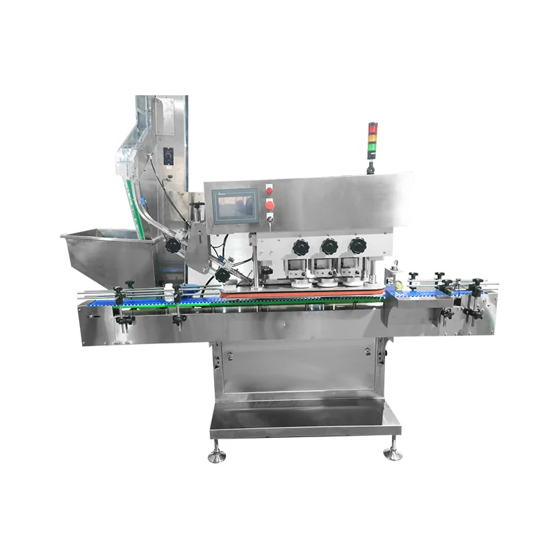 

New cap rubbing hine 100 bottles/minute Fully automatic capping hine Shatterproof cap function Automatic capping hine C