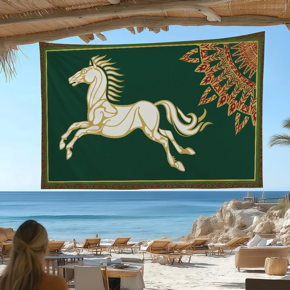 Art The Kingdom of Rohan flag Custom Camping Garden Decor Party Backdrops Wall Art Family Gifts