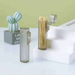 Portable Transparent Mini Storage Box Travel Toothpick Cotton Swab Box Simple Small Object Band-aid Classification Finishing Box