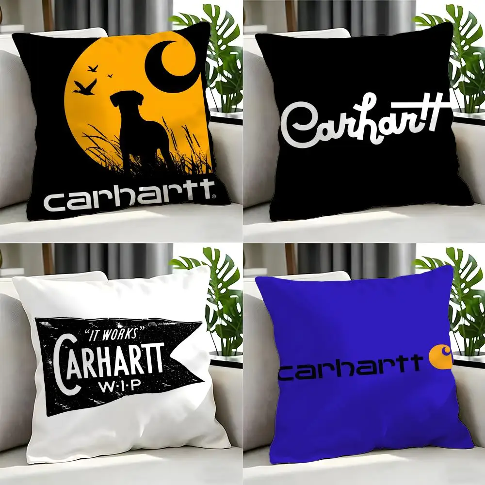 Funda de cojín de la marca Carhartt, juego de fundas de cojín, 4 Uds., 50x50, 45x45, 40x40, funda de almohada decorativa para sofá, decoración del hogar