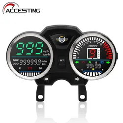 Motorcycle Speedometer Digital LED RPM Table 1-6Gear For GN125 GN150 125cc 150cc