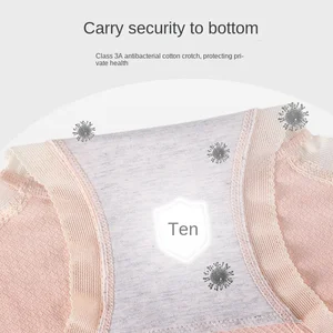 Mutterschaftshöhe mit hoher Taille für schwangere Frauen, verstellbare Bauchunterwäsche, solide Einkommen gemütliche Intimität, 3 Stücke 6 Hauptverkäufe Cueca Baumwolle schwanger - №4