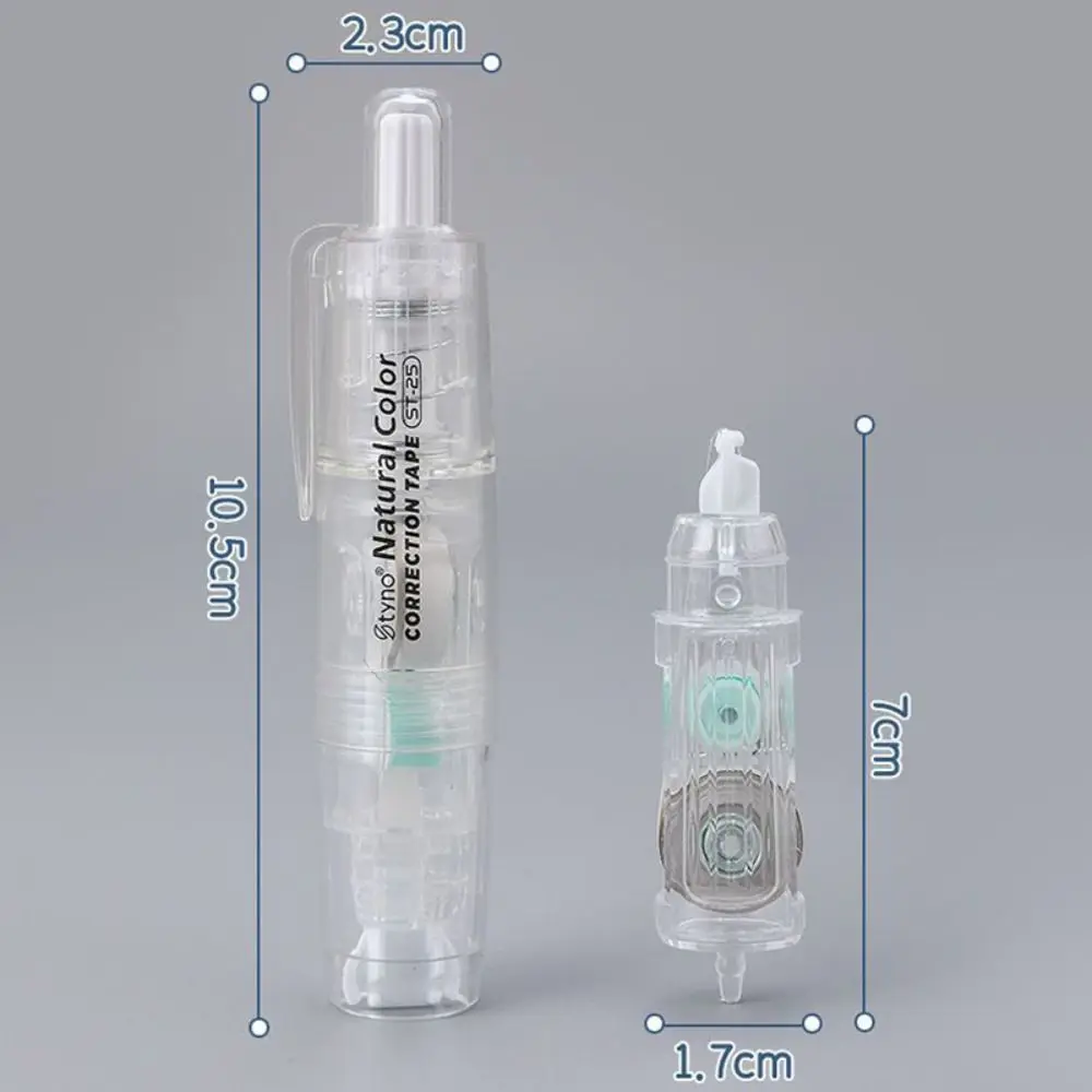 เทปแก้คำผิดแบบเปลี่ยนสายได้ปากกาลบคำผิดหลากสีทนทานบราดันทรงสำนักงานโรงเรียน