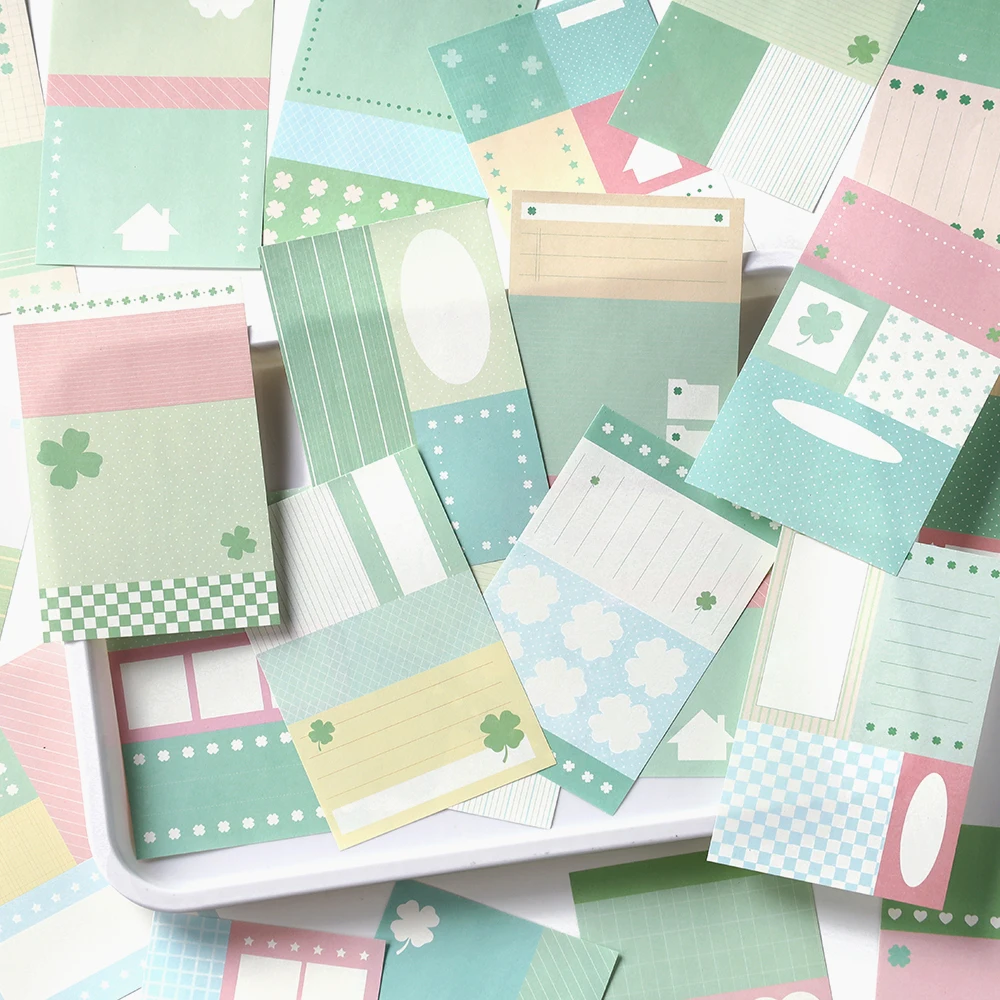 Estilos INS, 50 hojas, papelería coreana creativa, Bloc de notas, diario fresco para estudiantes, papel para álbum de recortes DIY, suministros de oficina