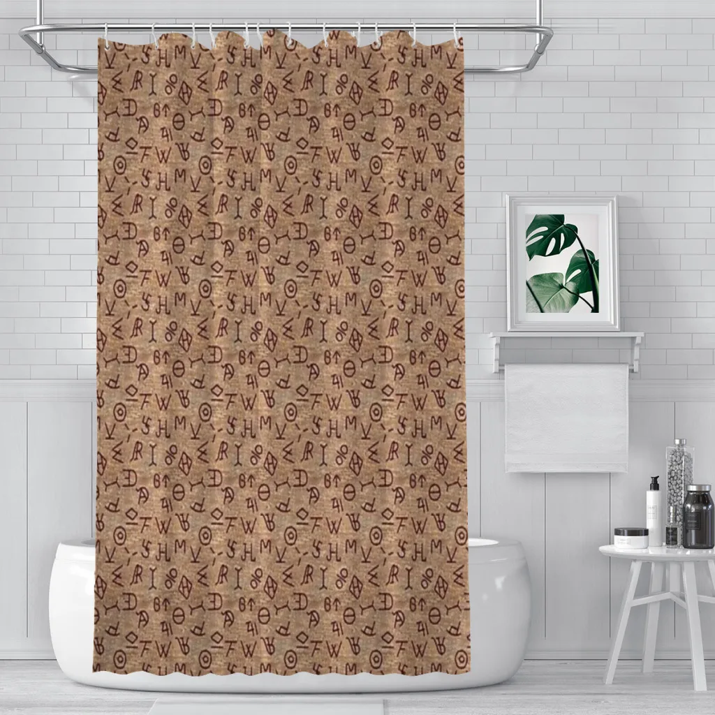 

Cattle Brands Unique decor Modern Fabric Bathroom Shower Curtains art design Print Curtain