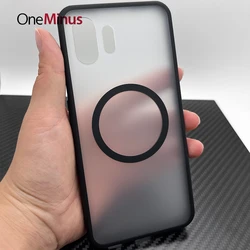 Magnetic Case For Nothing Phone 2a Hard Back Cover 1 One 2 Plus Soft TPU Frame Slim Shockproof Anti-Scratch Skin Funda Shell