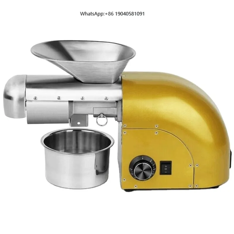 Small Home Use Cooking Oil Extractor Presser Peanut Soybean Sunflower Sesame Seeds Mini Olive Oil Press Machine