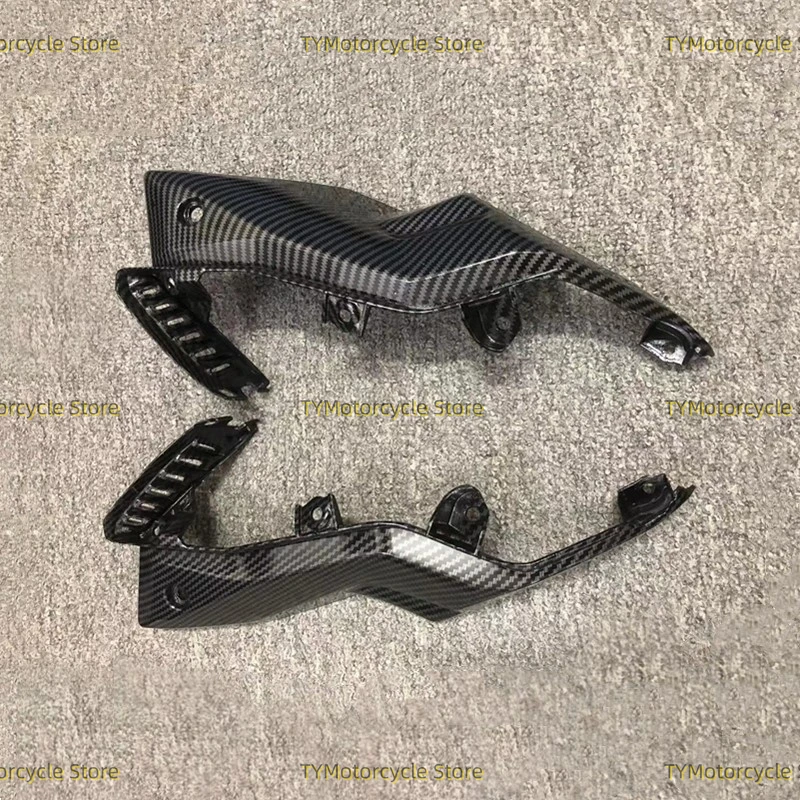 Carbon fiber coating Trim Frame Cover Front Side Tank Air Vent Upper Fairing Fit for Honda CB500F CB 500F 2016 2017 2018