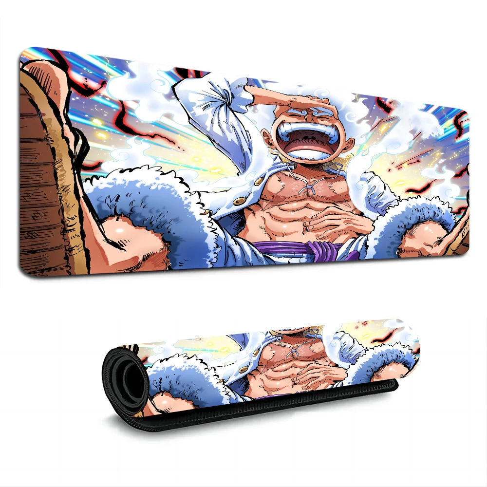 Anime One Piece Gear-5 L-Luffy Mousepad New Rubber Mouse Durable Desktop Mousepad Size for Game Keyboard Pad for Gamer