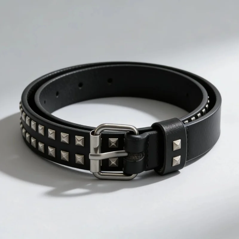 Modischer neuer Gürtel mit quadratischen Perlen und Nieten, Metall-Pyramidengürtel für Männer und Frauen, Punk-Gürtel, Y2K-Gürtel, Designer-Gürtel, Damengürtel