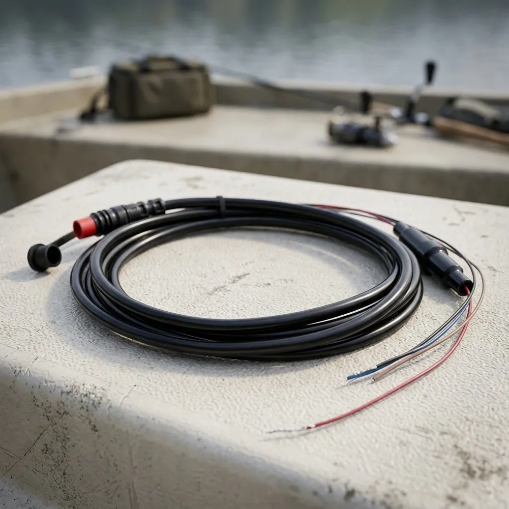 For echomap Compatible 5 FT Power and Data Cable for For fishing For sonar Devices with Extended Scanning Range Support