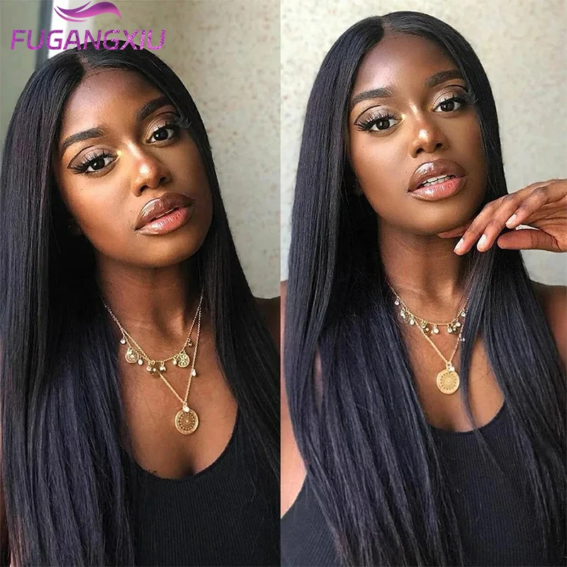 

Cheap Hair Wig Malaysian Natural Color Straight 13x4 HD Transparent Lace Frontal Wigs For Women 4x4 Lace Wig Human Hair Wig