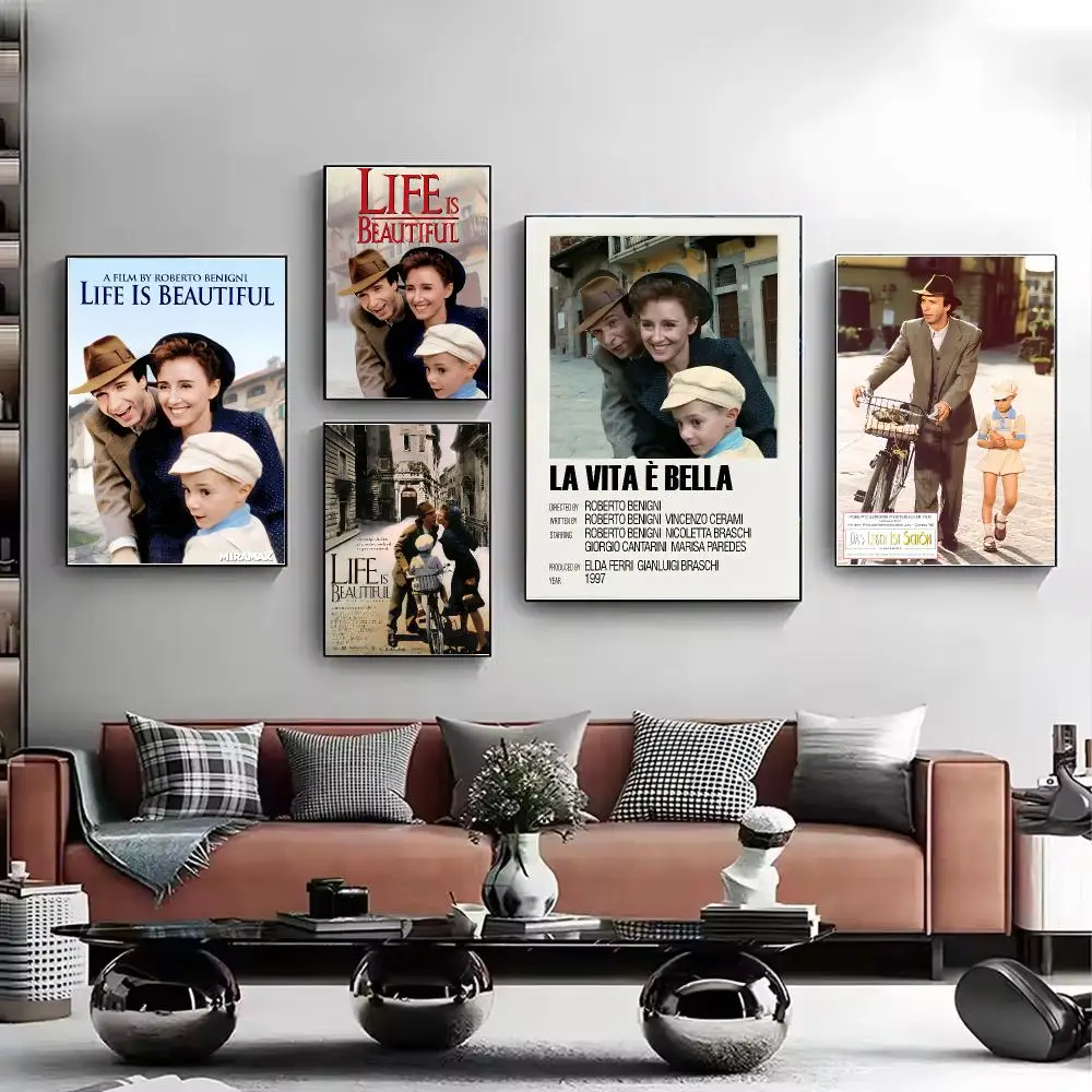 Film L-La vita e b-bella Poster HD Wall Art Aesthetic Home Decor for Living Room Bedroom Café Office Stylish Gift