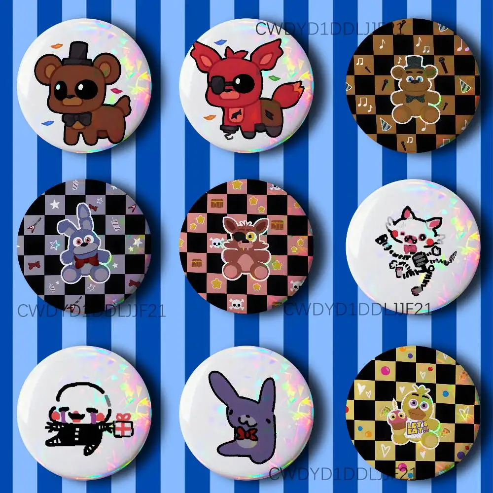 Fnaf Five-nights-At-Freddys Button Pins Cool Anime Cosplay Badges Clothes Backpack Decorations Brooch Gifts