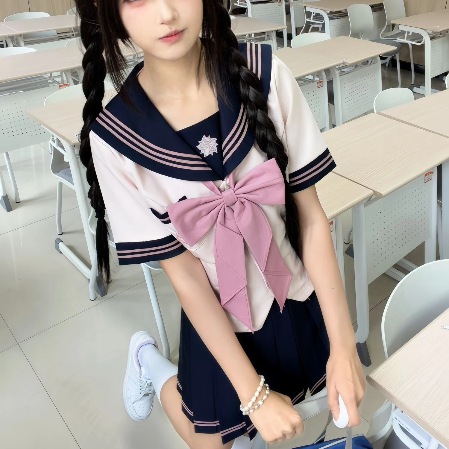 ensemble-uniforme-de-marin-jk-style-japonais-a-la-fois-elegant-et-preppy-avec-taille-ajustee-ideal-pour-l’ete-et-l’automne
