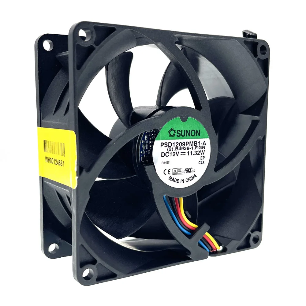 PSD1209PMB1-A Sunon 9238 DC 12V 13.32W 0D6JY-A00 0.943A 88.9CFM 92X92X38mm Server Inverter Axial Cooling Fan