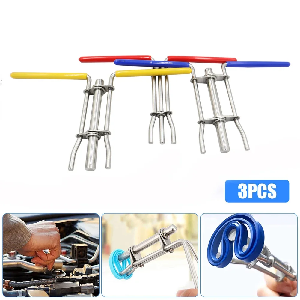 3Pcs Hydraulic Cylinder Oil Seal Installation Tool Thickened Stainless Steel Oil Seal Gasket Pliers Handheld Disassembly Tools