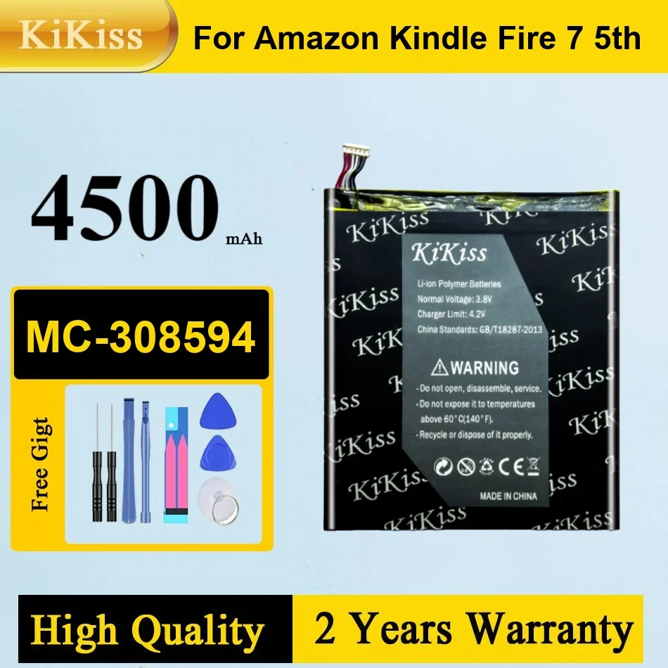 

Сменный аккумулятор MC-308594 2980 мАч для Amazon Kindle Fire 7, 5-го поколения SV98LN S, гарантия на аккумулятор, 1 год