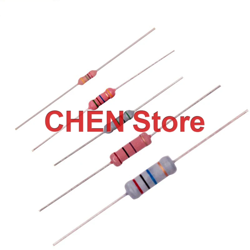 10PCS NEW 3W plug-in color ring 1M 2M 5M 10M 20M 30M 50M 100M 200M 100K 510K Ohm metal glass glaze high-voltage pulse resistor