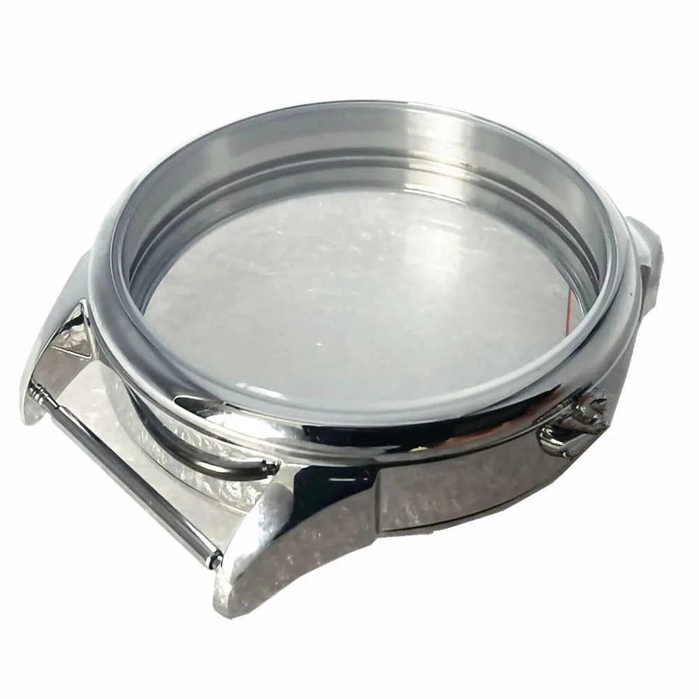 6497 Watch Case with Crown for ETA6497 6498  for Seagull ST3600 ST3620 Watch Movement Steel Waterproof Sliver Watch Case Kit