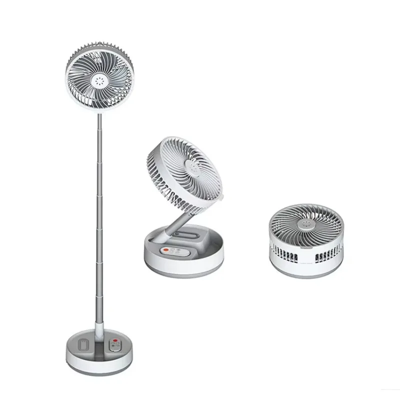 

4 Speed Cooling Desktop and Stand Collapsible Stretch Portable with Remote Control Rechargeable Battery Fan