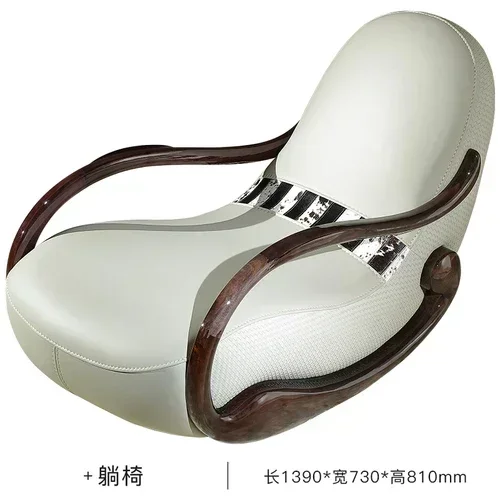 TTKai Se Palace Clara Light Luxury Art Recliner Solid Wood Genuine Leather Fashion Leisure Couch Original New Arrivals