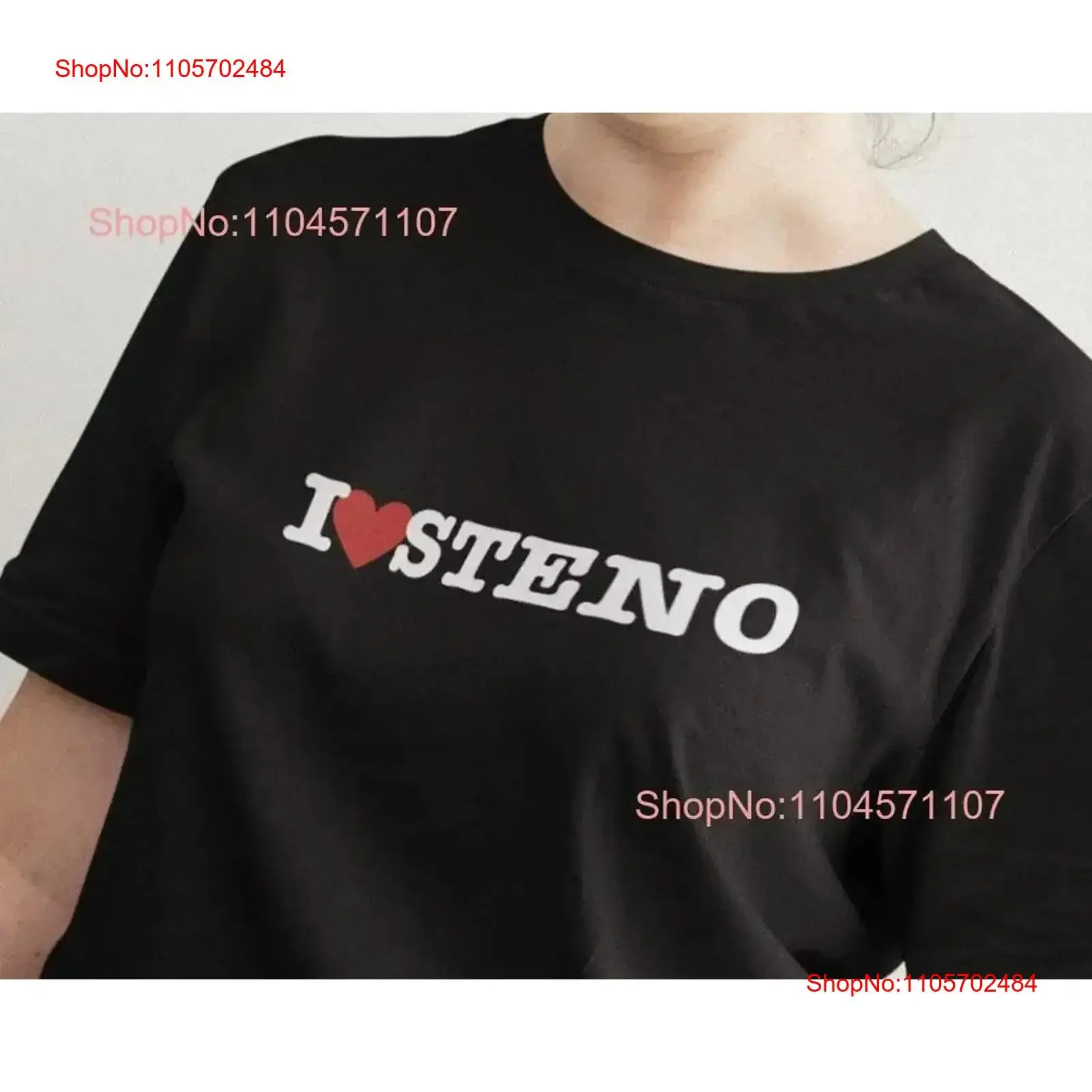 I Love Steno T Shirt Court Reporting Reporter Stenographer Student Swag vintage Washed Top For Everyday Wear Stylish graphic