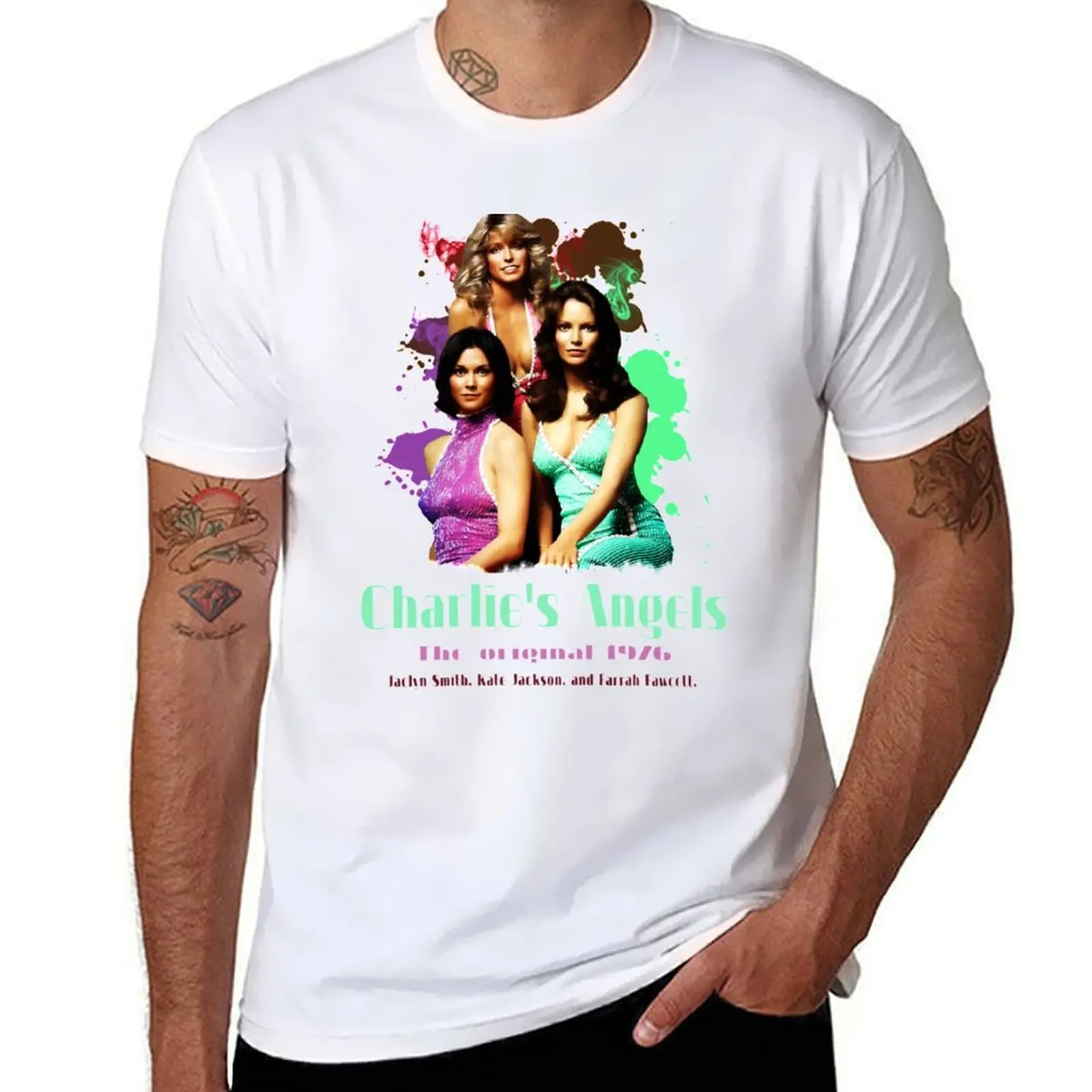

Charlie's Angels original 1976 Gift Halloween Day, Thanksgiving, Christmas Day T-Shirt t shirt man cotton T-Shirt