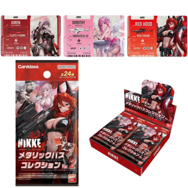 NIKKE Metal Cards Ver.2 NIKKE The Goddess of Victory Modernia Blanc Red Hood Scarlet DIY Anime Game Characters Collection Cards