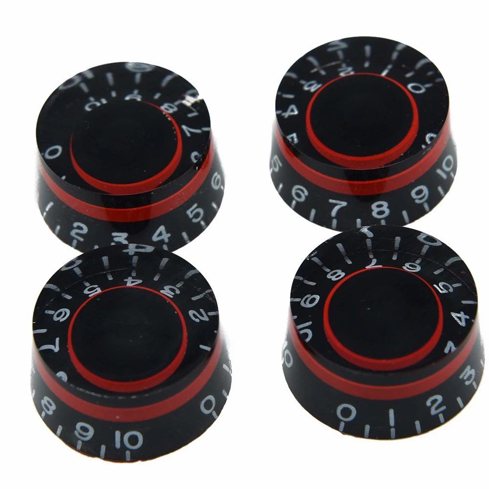 Boutons de contrôle de vitesse pour guitare, 4 pièces, Volume, tonalité, Vintage, accessoires de remplacement