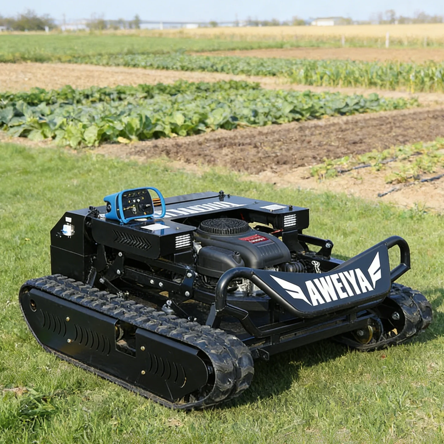 Customized 900 For Highway Side Green Belt Tracked Self‑Propelled Lawn Mower, Support Snow Shovel Attachment, Durable Crawler