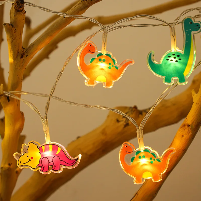 Dinosaurier-Lichterkette für Kinderzimmer, Acryl-Lichter für den Innenbereich, Party-Dekoration, Jungenzimmer-Licht, Weihnachtsdekoration 601 – Detail 8