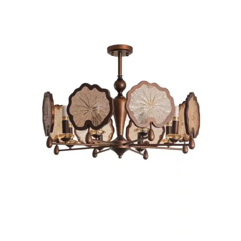 Chandelier antique retro new Chinese hall main lighting