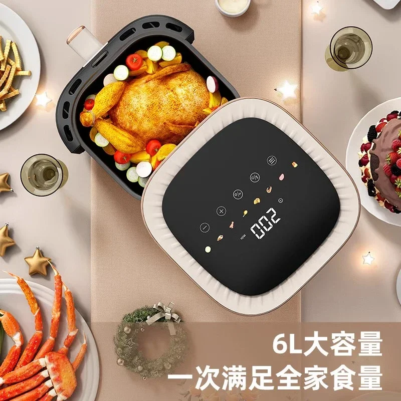 Household Air Fryer: Visual, Multifunctional All-in-One. New, Fully Automatic, Oil-Free. Electric Oven Fryer. Smart Airfryer.