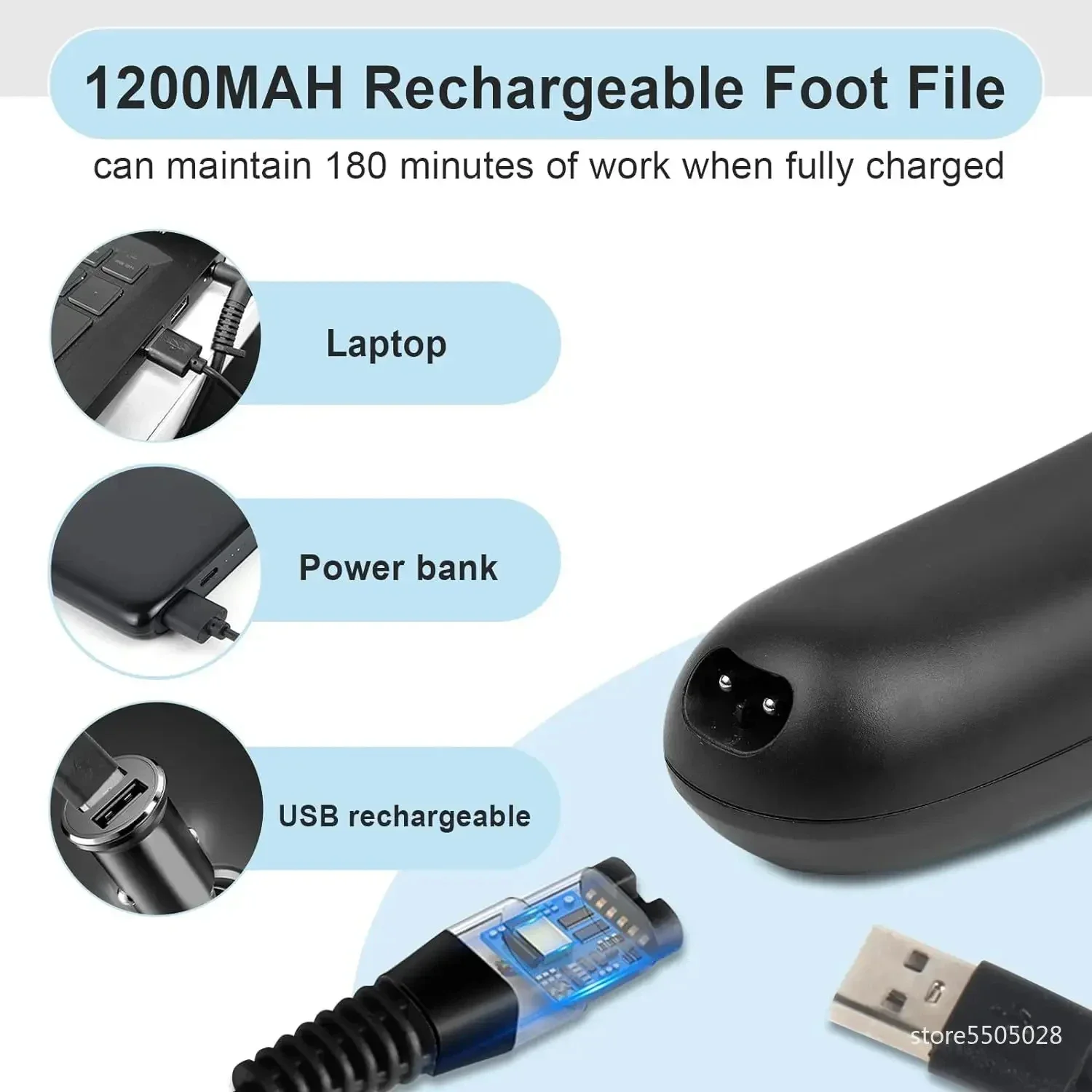 USB الكهربائية طحن أدوات باديكير القدم الصنفرة ملف للكعوب المهنية العناية بالقدم أداة الميت الجلد الصلب الكالس مزيل