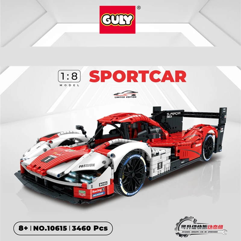 

IN STOCK High-Tech 10615 3460pcs MOC RC Sport Racing Car With Motor Building Blocks Bricks Model Toys For Boys Christmas Gifts