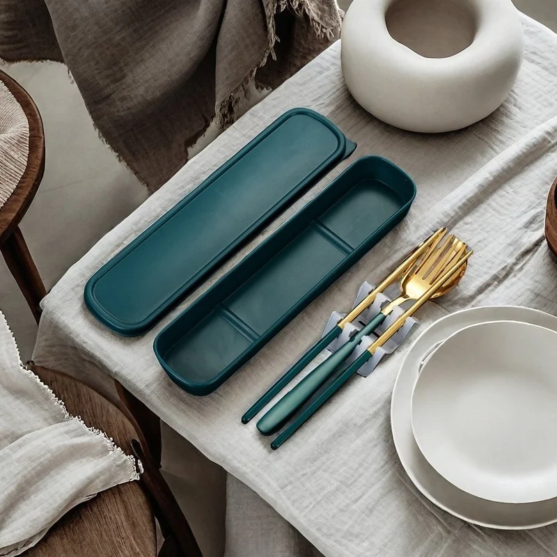 

Reusable Bento Lunch Utensil Set, Eco-Friendly & Washable. 23.5x6cm, Stainless Steel, for Daily Carry