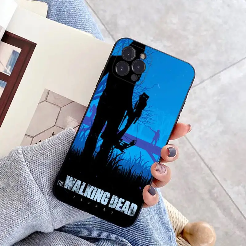 The Walking Dead Phone Case For iPhone 14 11 12 13 Mini Pro Max 8 7 6 6S Plus X SE 2020 XR XS Funda Case