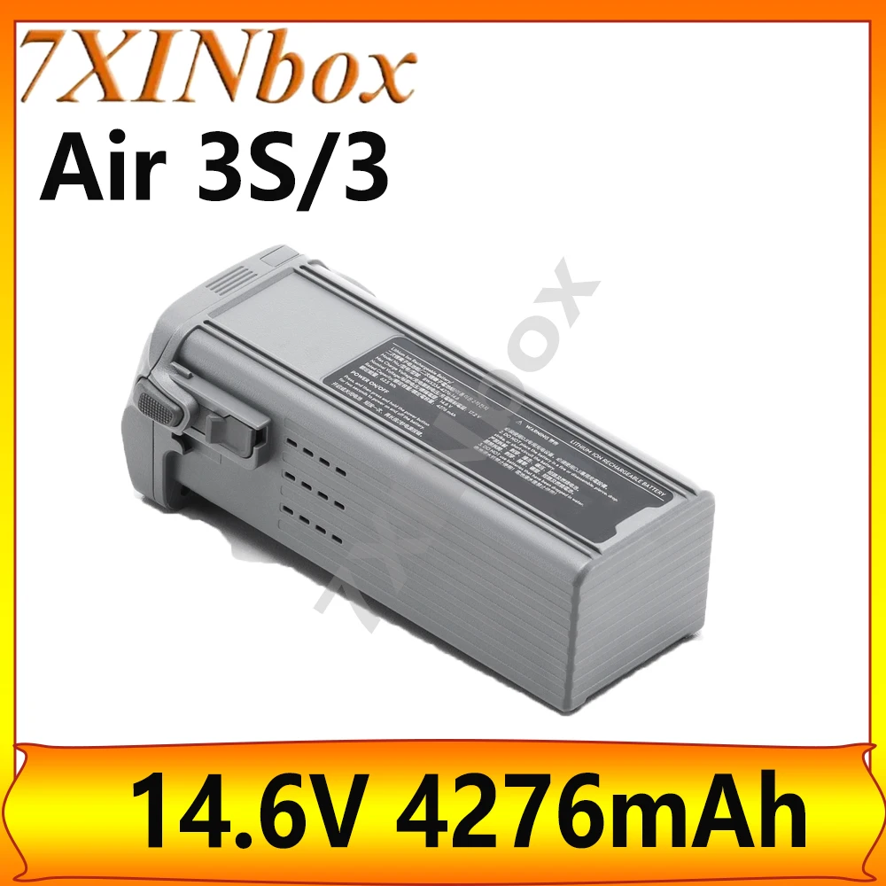 

7XINbox для Air 3S, 4276 мАч, аккумулятор для дрона, время полета, 45 минут, совместимый с Air 3/Air 3S, интеллектуальная летная батарея для дрона, переменный ток